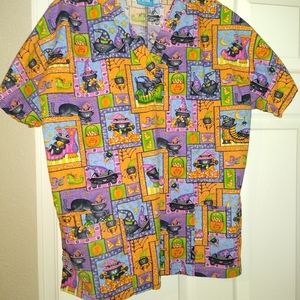 Nurse scrub Halloween top